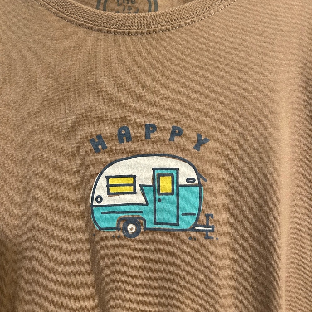 Life Is Good Tan Women's T-Shirt